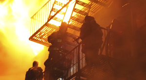 Firemen-on-Fire-Escape-Associated-Press